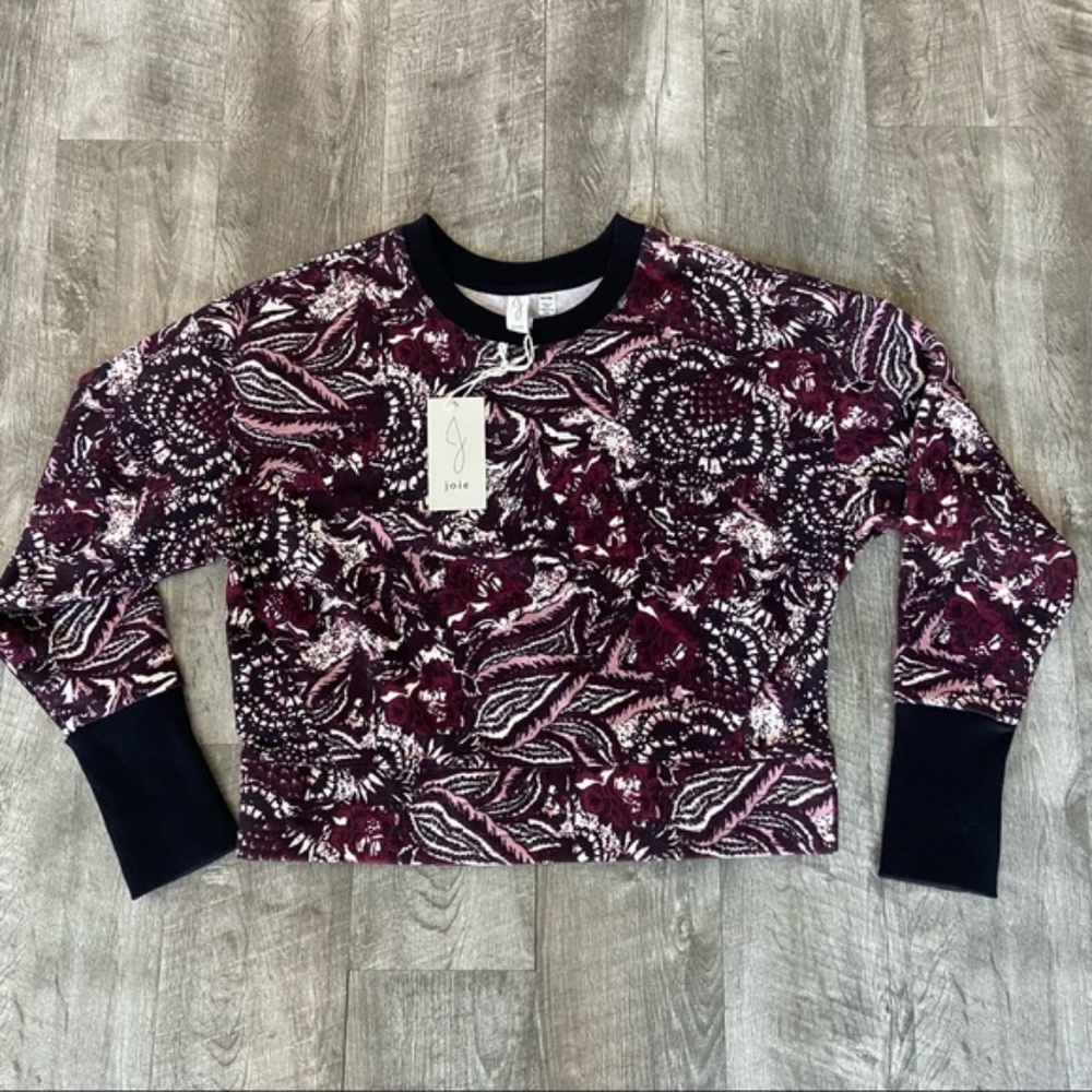 Joie Patterned Sweater with Thumb Holes